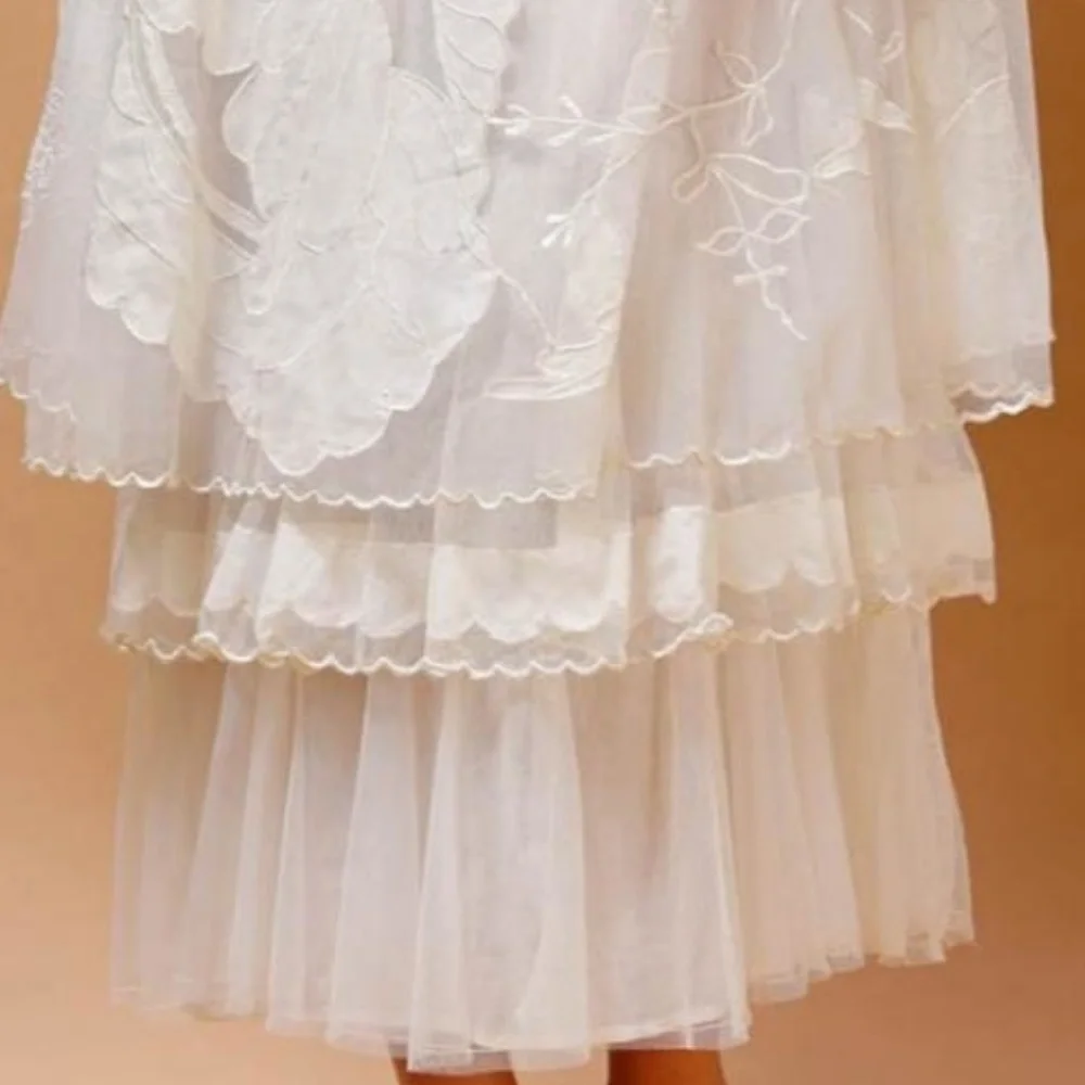 NWT Nataya White Romance Dress Gown S M L - Picture 5 of 5